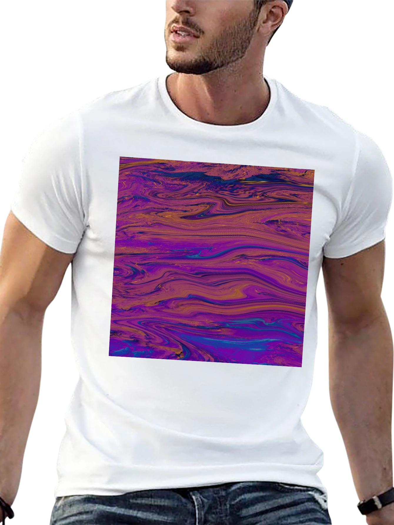 Abstract Swirl Art Graphic Tee