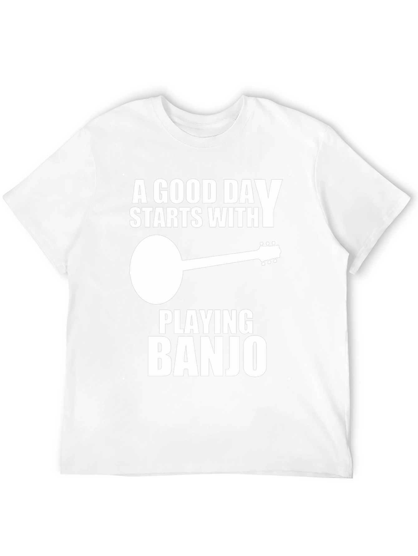 A Good Day Starts With Playing Banjo Black T-Shirt