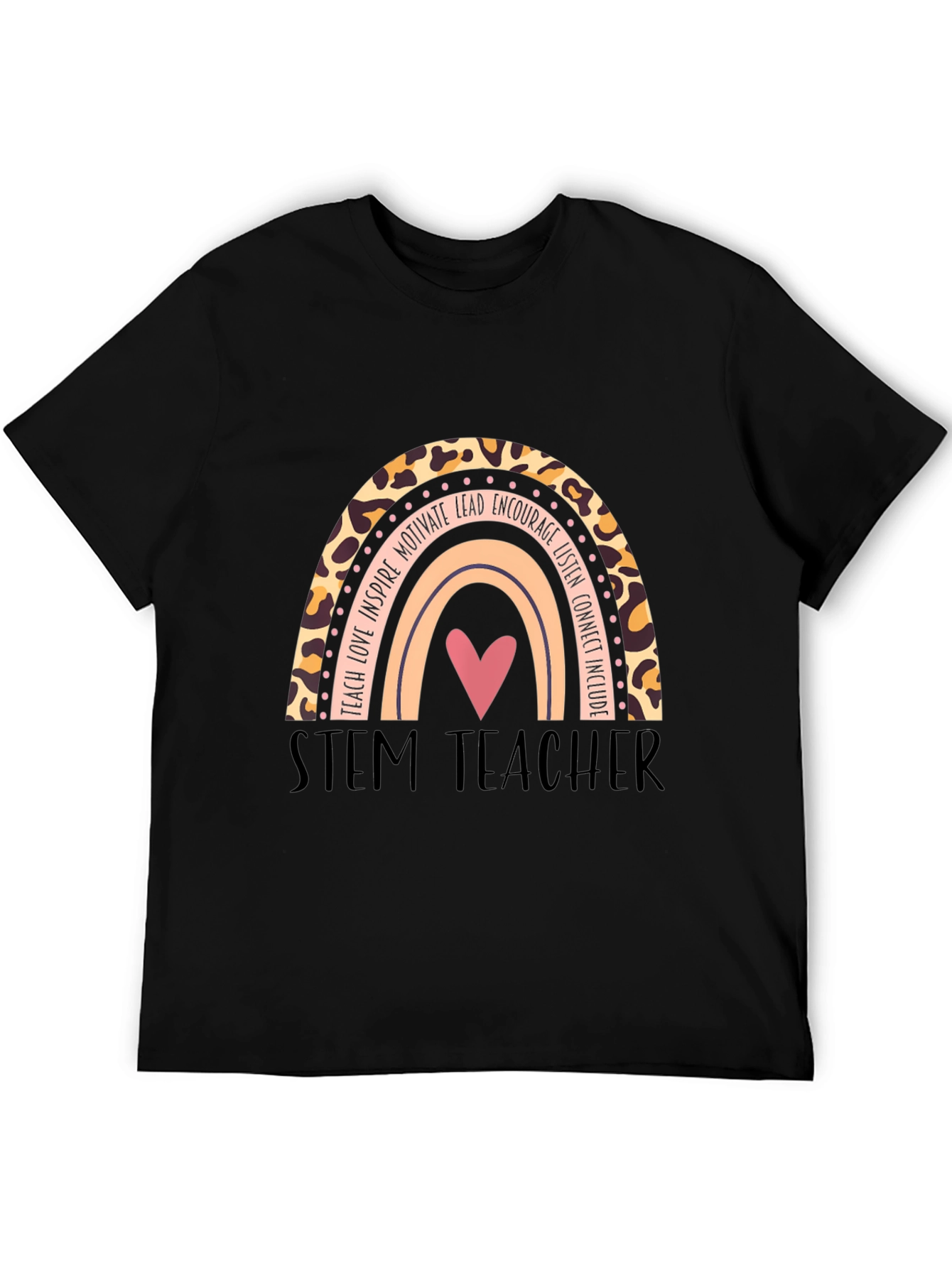 STEM Teacher Rainbow Graphic T-Shirt