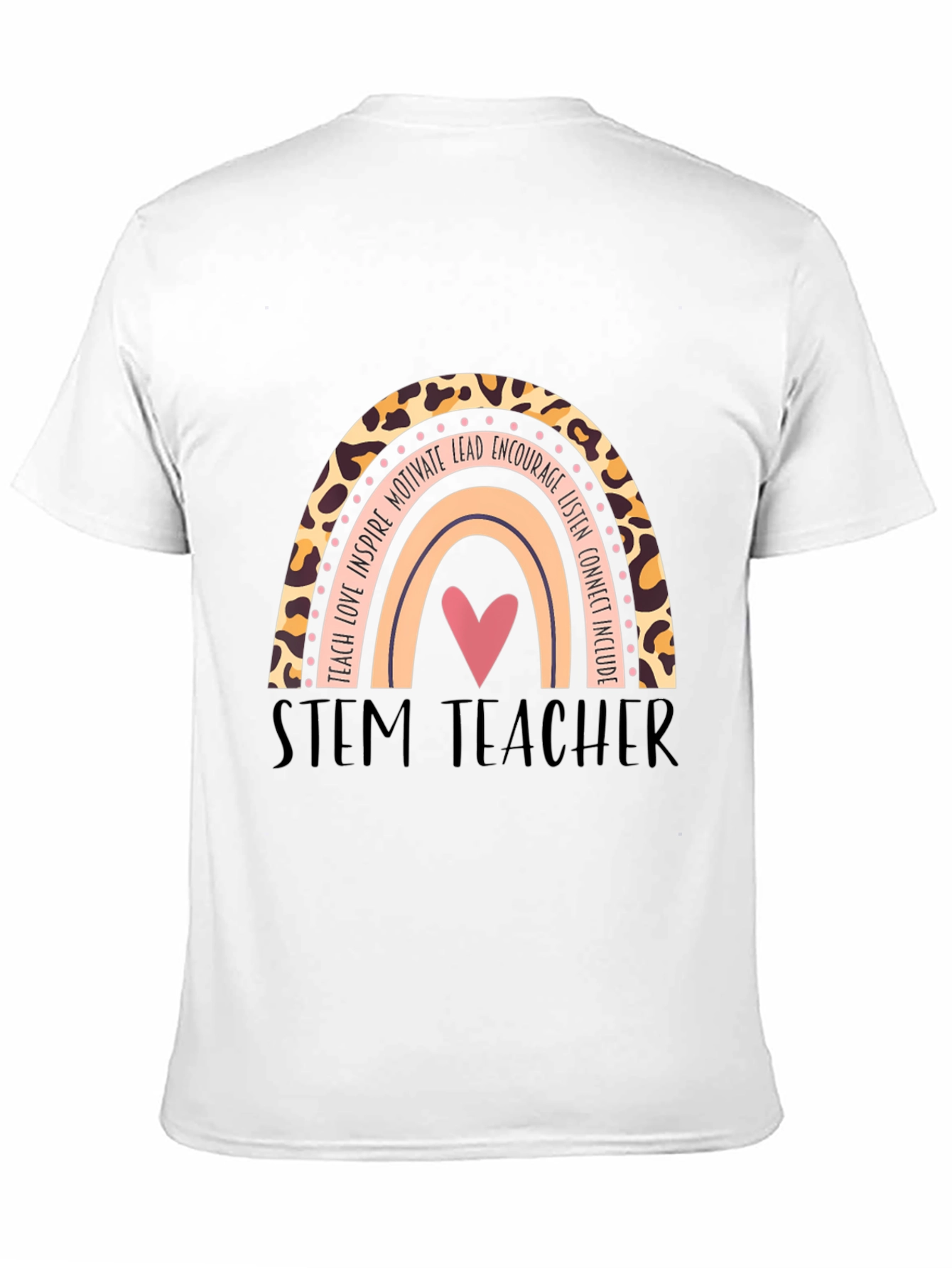 STEM Teacher Rainbow Graphic T-Shirt