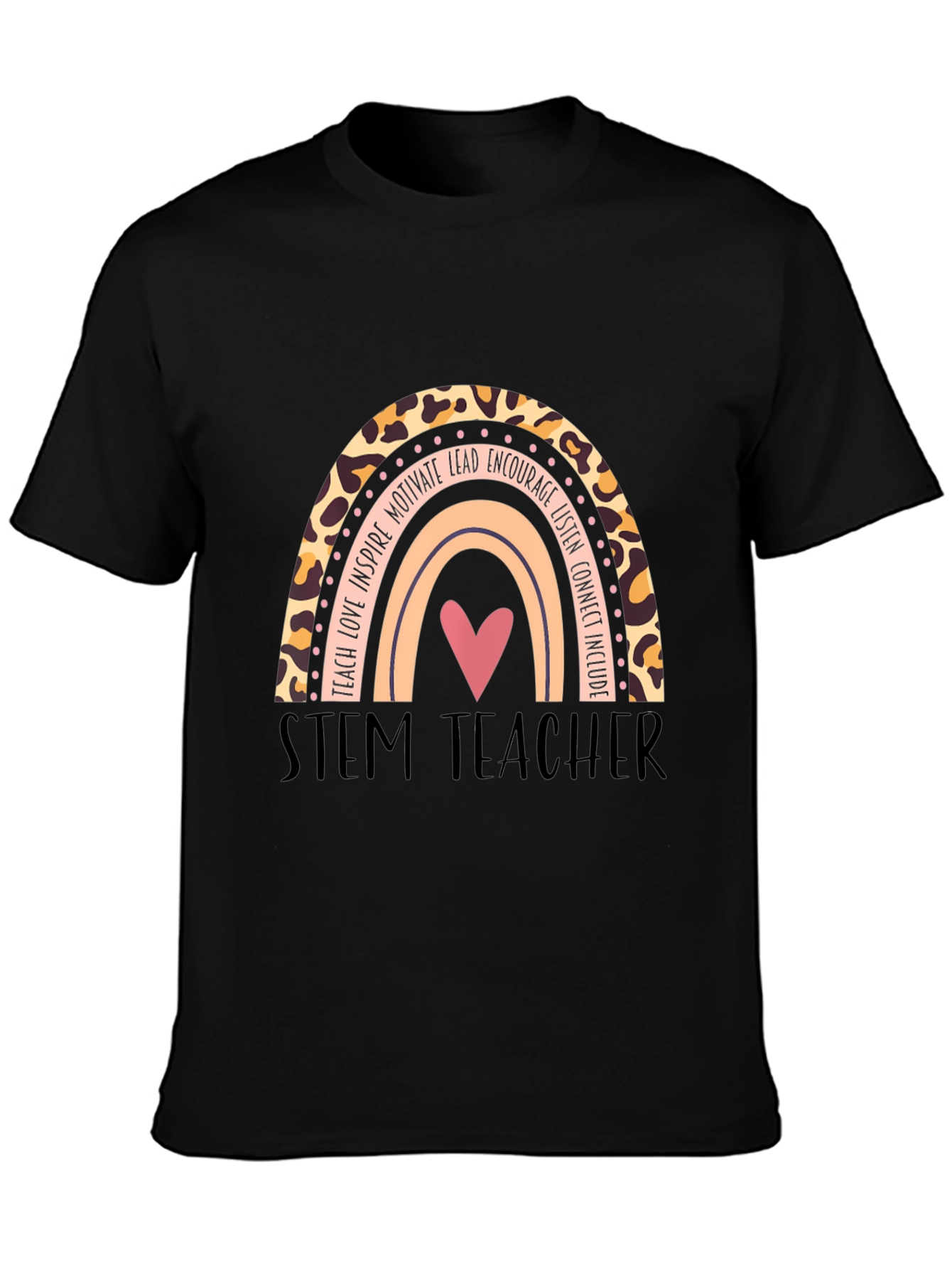 STEM Teacher Rainbow Graphic T-Shirt