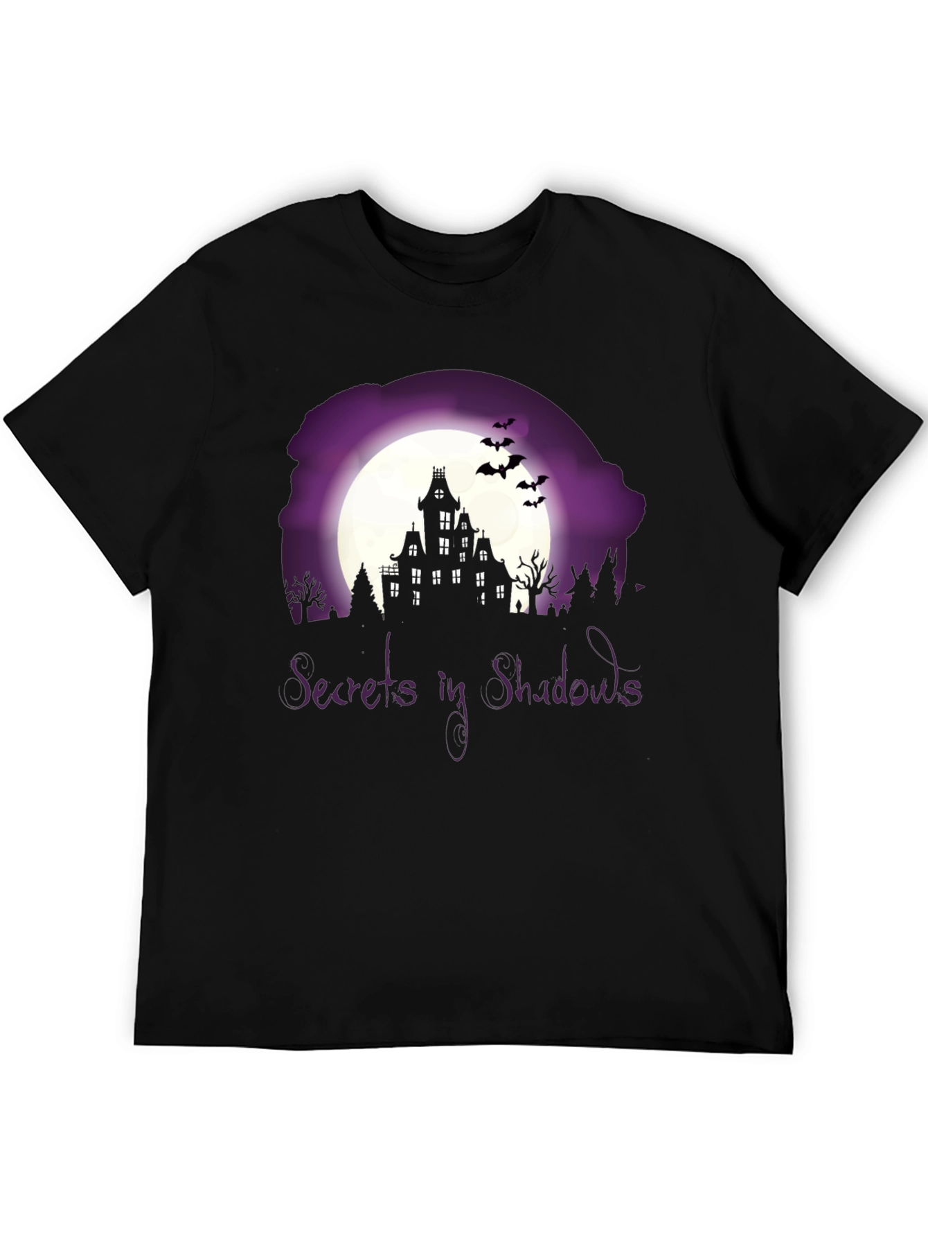 Secrets in Shadows Spooky Graphic Tee
