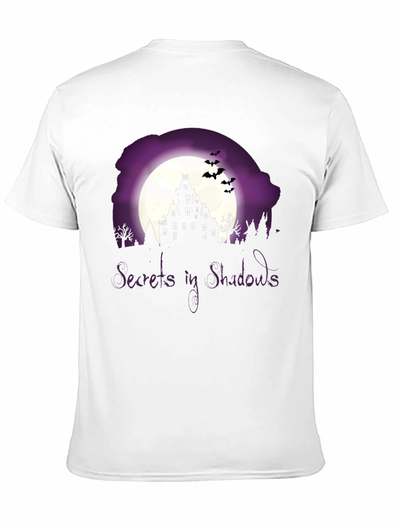 Secrets in Shadows Spooky Graphic Tee