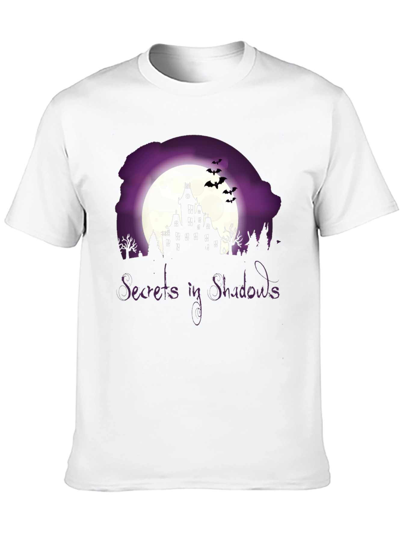 Secrets in Shadows Spooky Graphic Tee