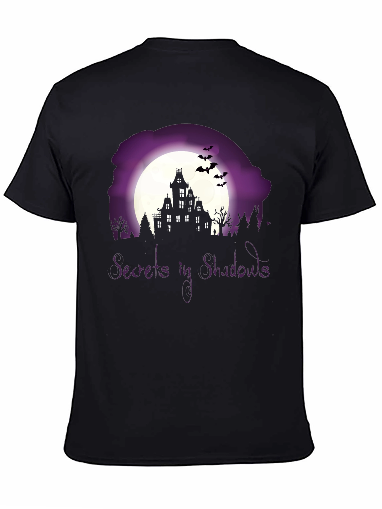 Secrets in Shadows Spooky Graphic Tee