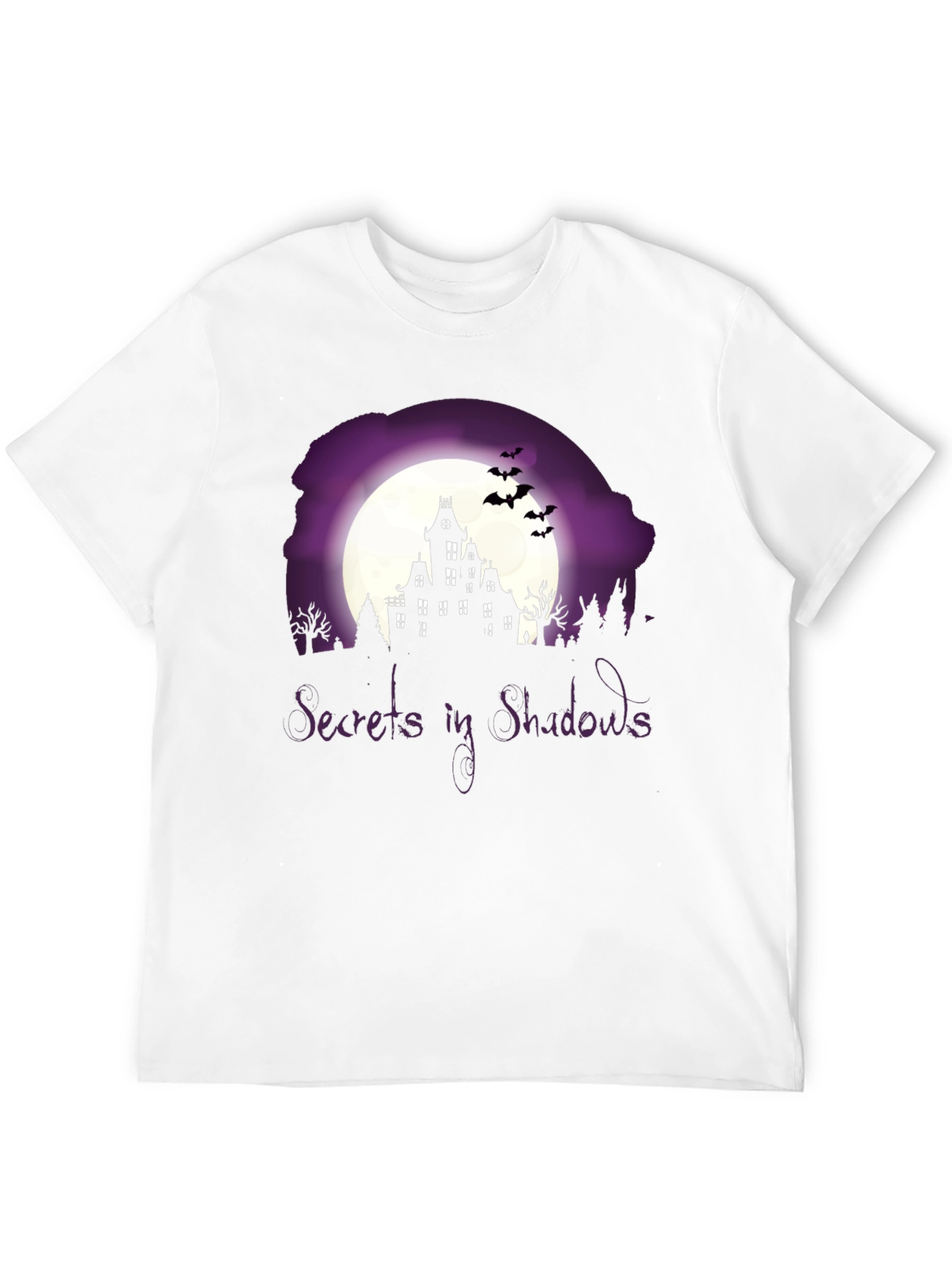 Secrets in Shadows Spooky Graphic Tee