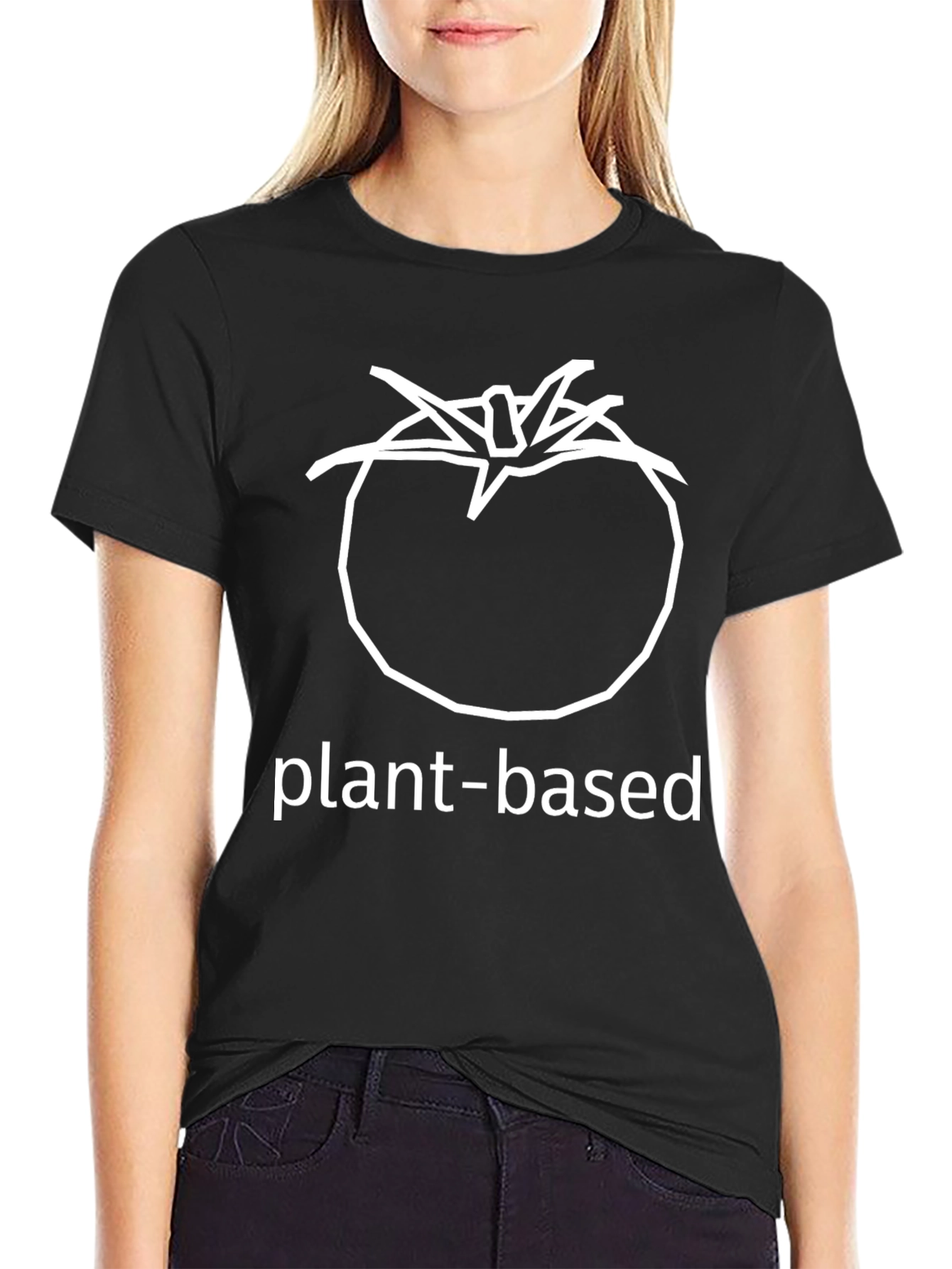 Plant-Based Black Graphic T-Shirt