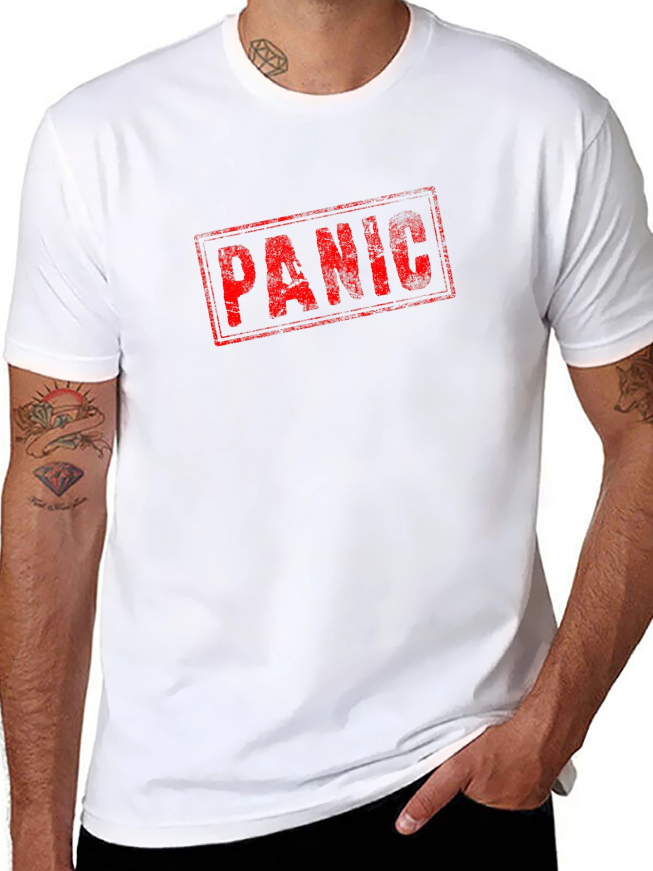 Panic T-Shirt - Distressed Graphic Tee
