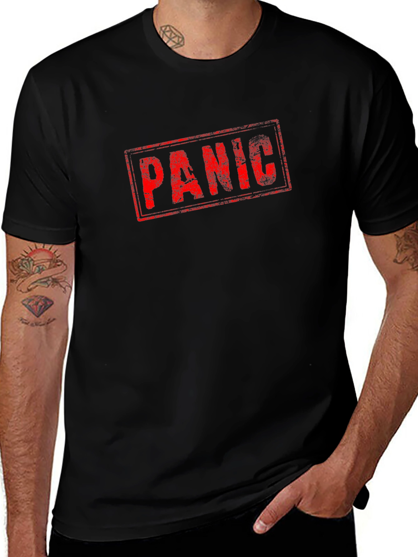 Panic T-Shirt - Distressed Graphic Tee