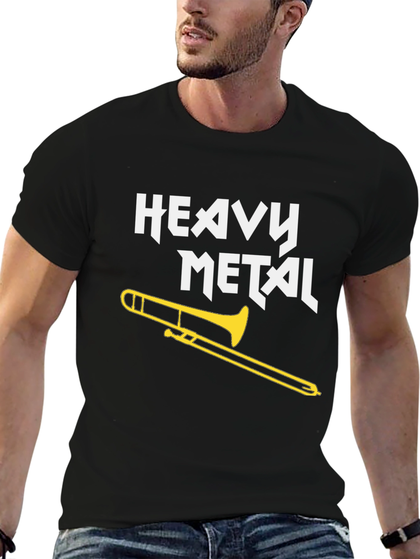 Heavy Metal Trombone T-Shirt - Black