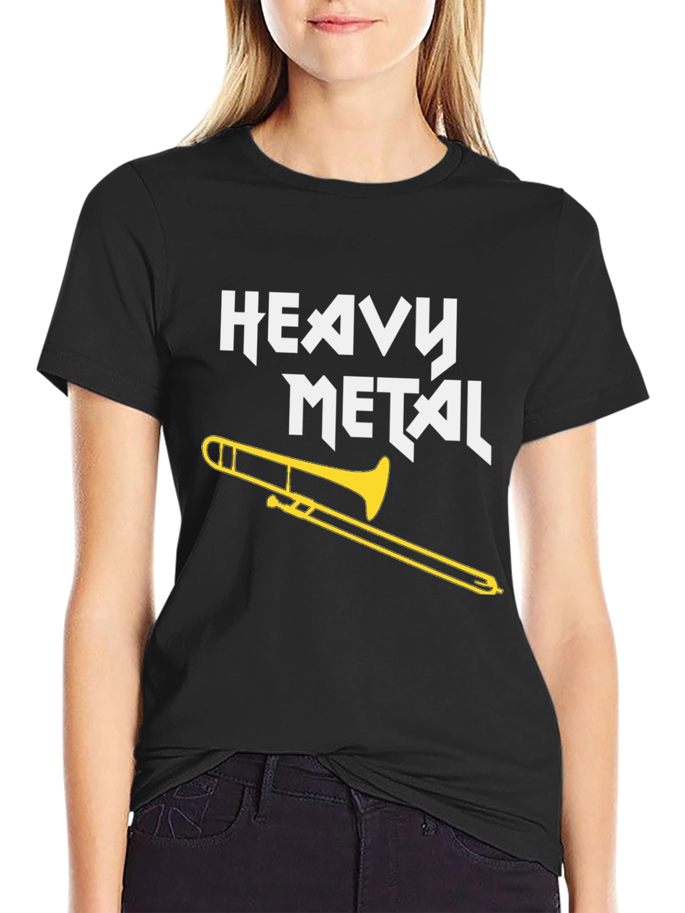 Heavy Metal Trombone T-Shirt - Black