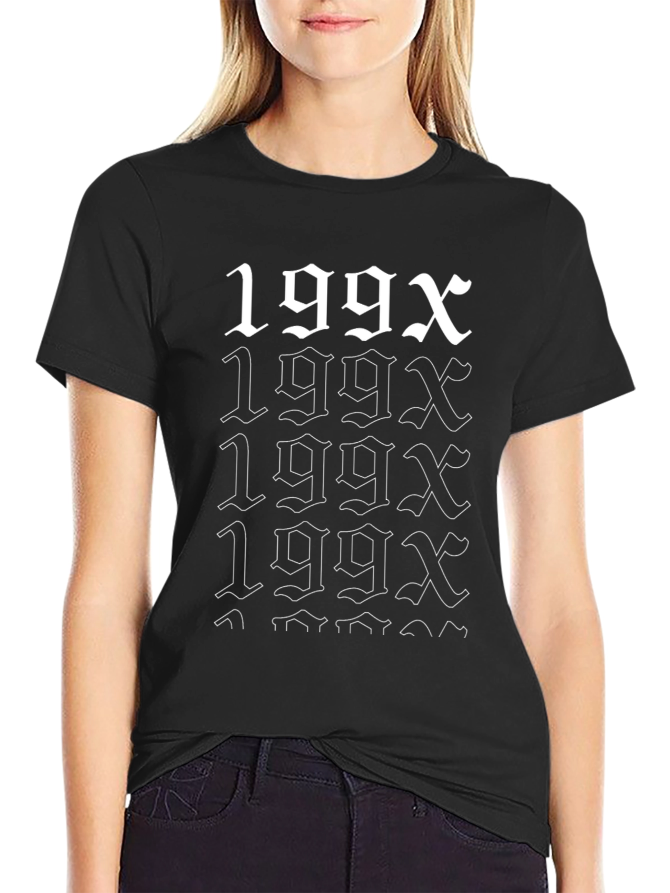 Retro 199X Graphic Tee - Black