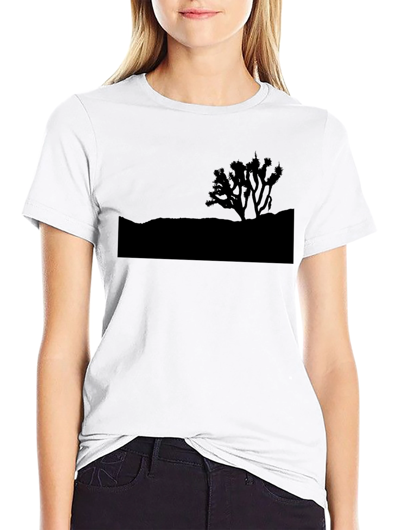 Desert Silhouette T-Shirt - Black