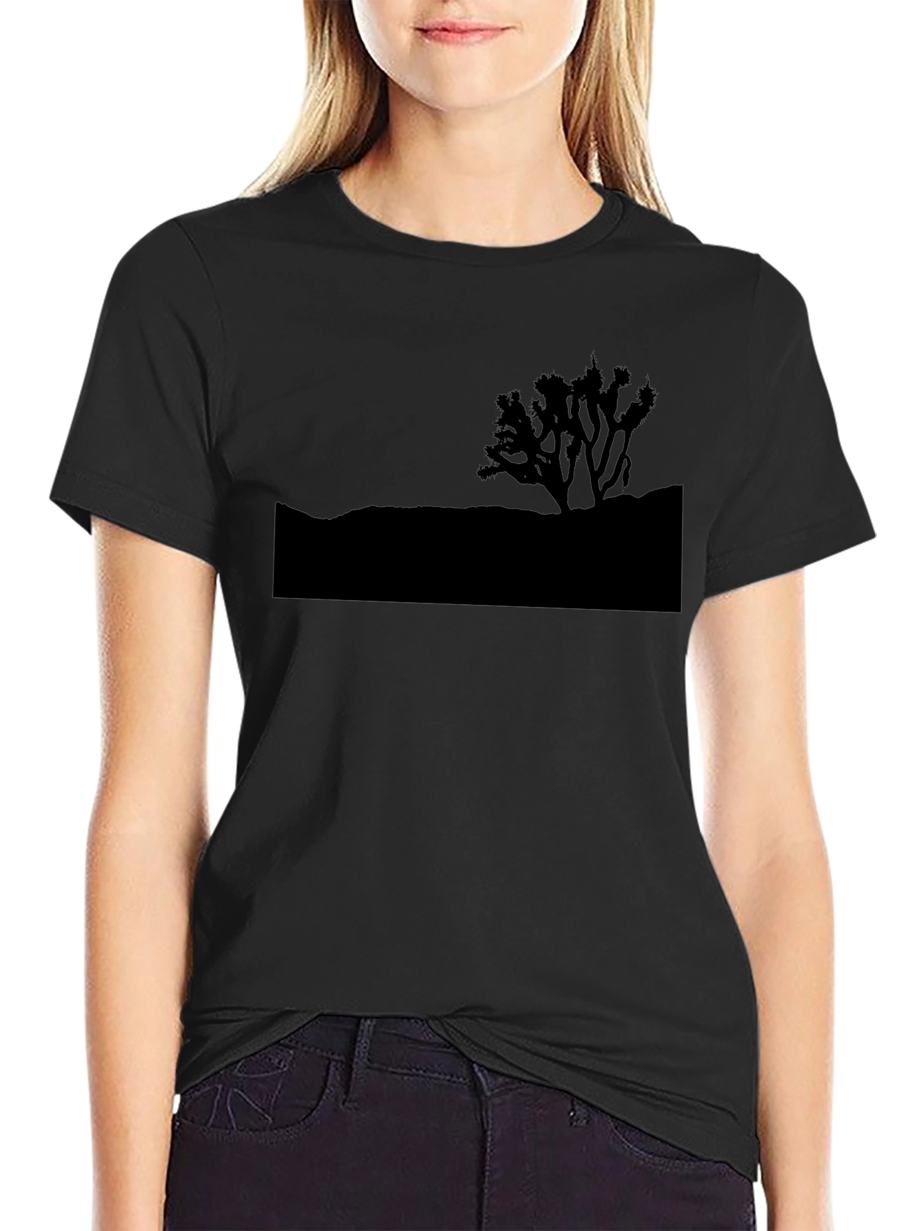 Desert Silhouette T-Shirt - Black