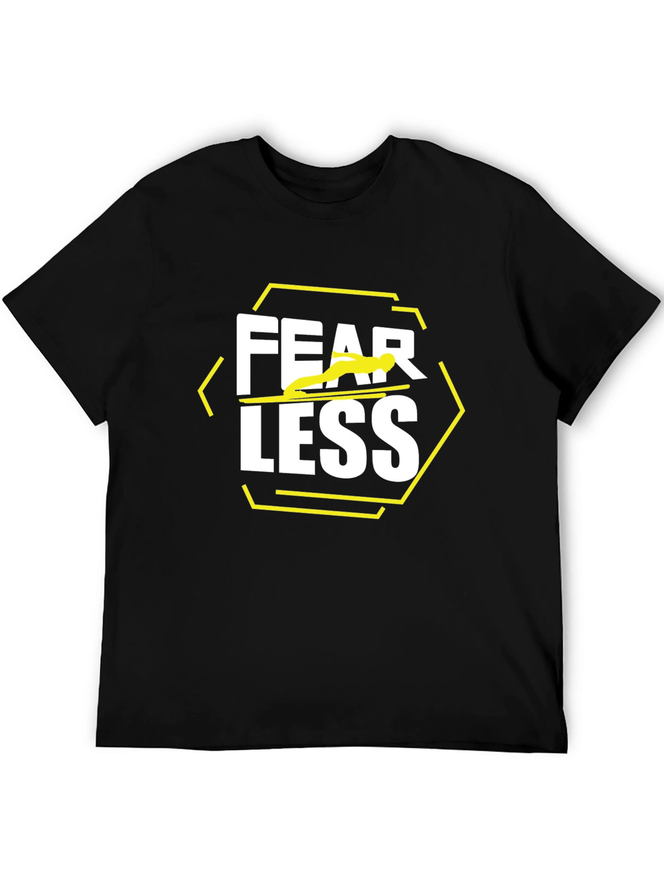 Fearless Graphic Tee - Black Cotton Blend
