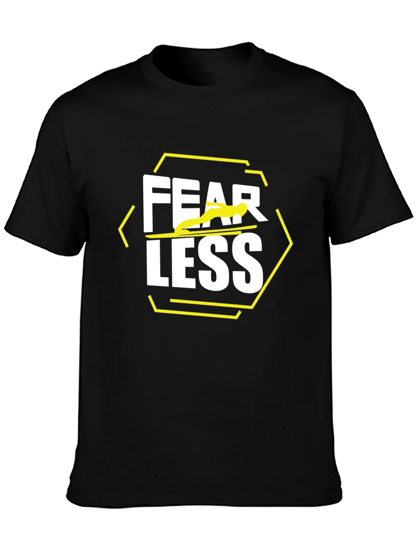 Fearless Graphic Tee - Black Cotton Blend