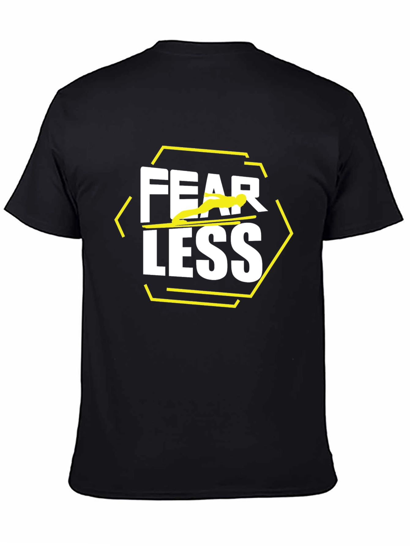 Fearless Graphic Tee - Black Cotton Blend