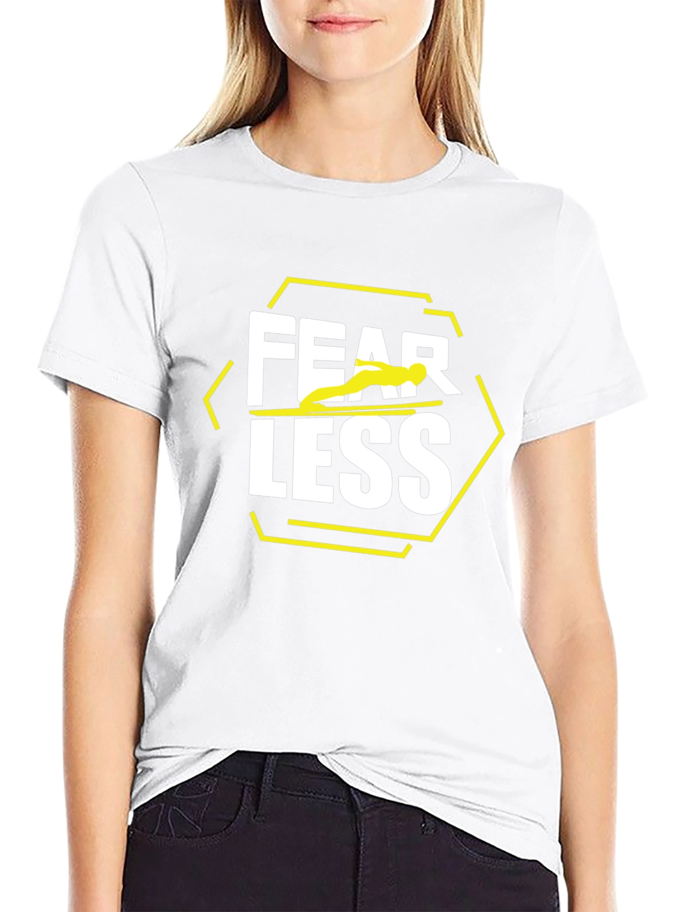Fearless Graphic Tee - Black Cotton Blend