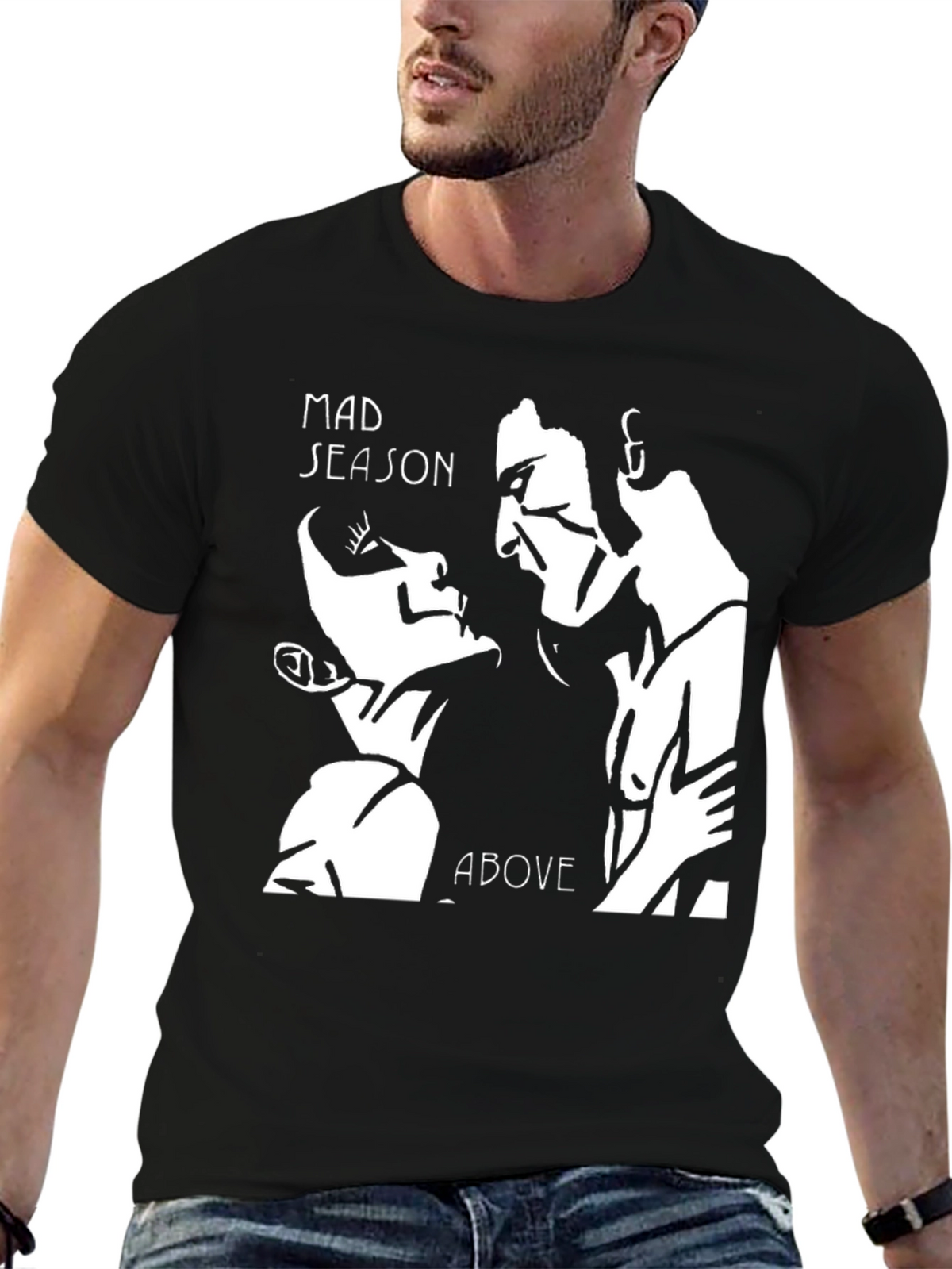 Mad Season Above Black Graphic Tee