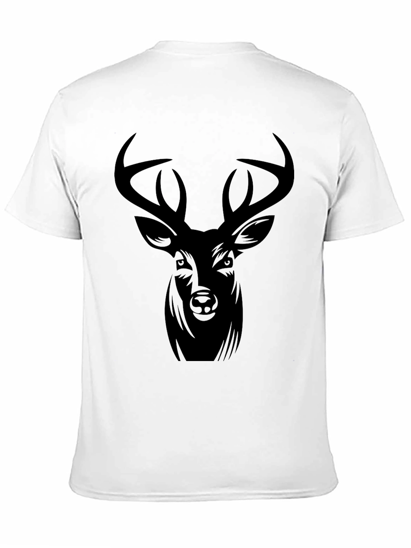 Black Deer Graphic Tee - Mens Casual T-Shirt