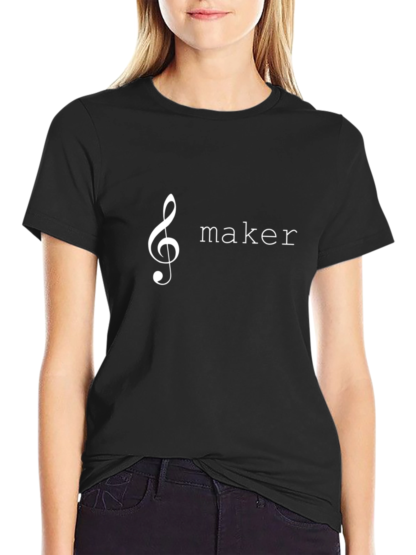 Music Maker T-Shirt - Stylish Treble Clef Design