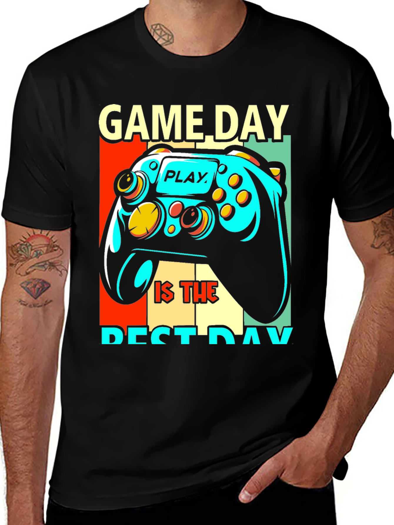 Game Day Controller Graphic T-Shirt
