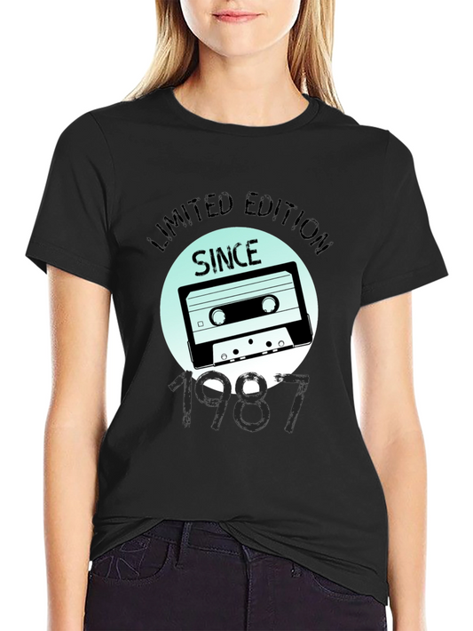 Limited Edition Since 1987 Cassette Tape Graphic T-Shirt