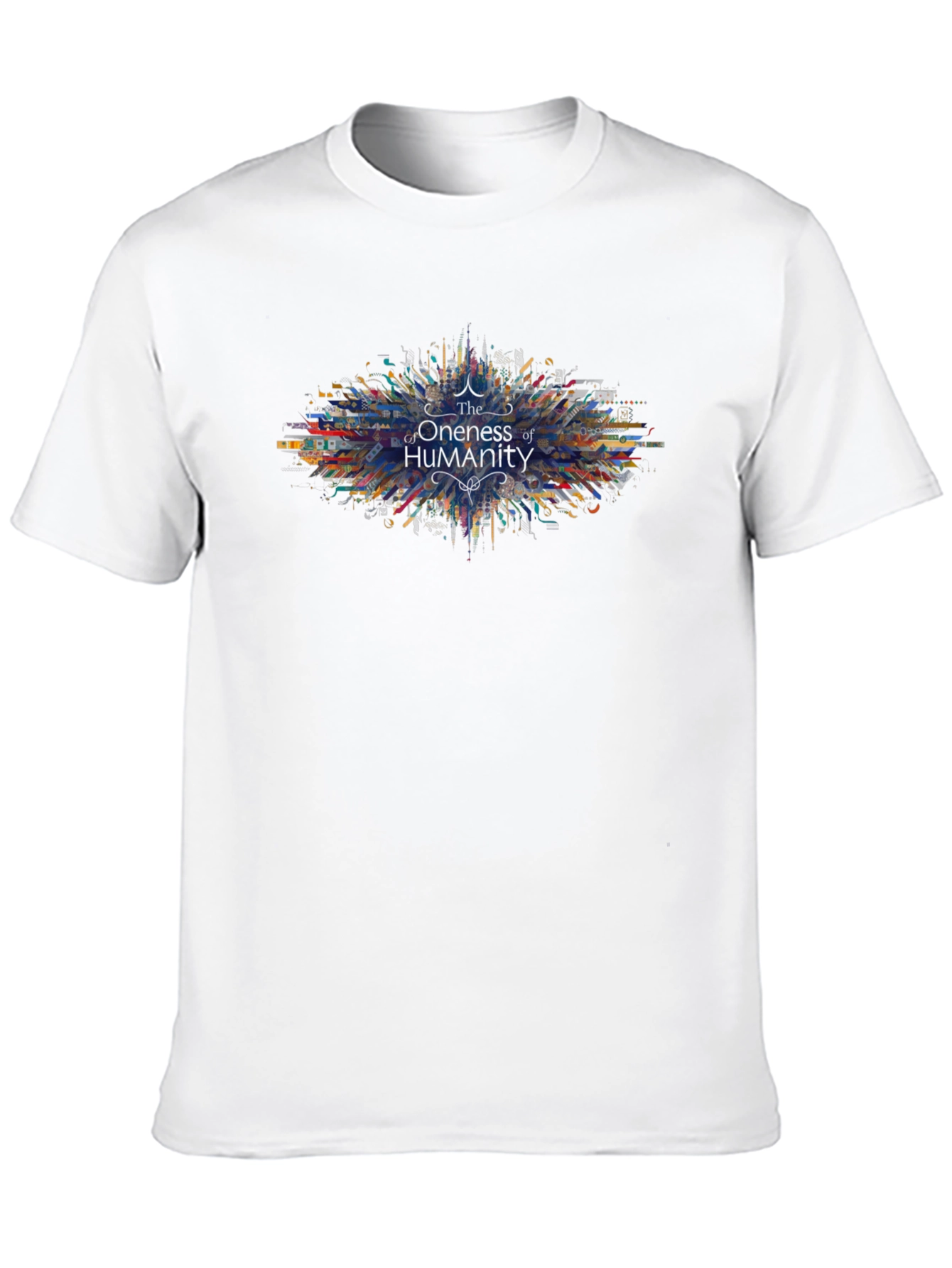 Oneness of Humanity Graphic Tee - Modern Art Design