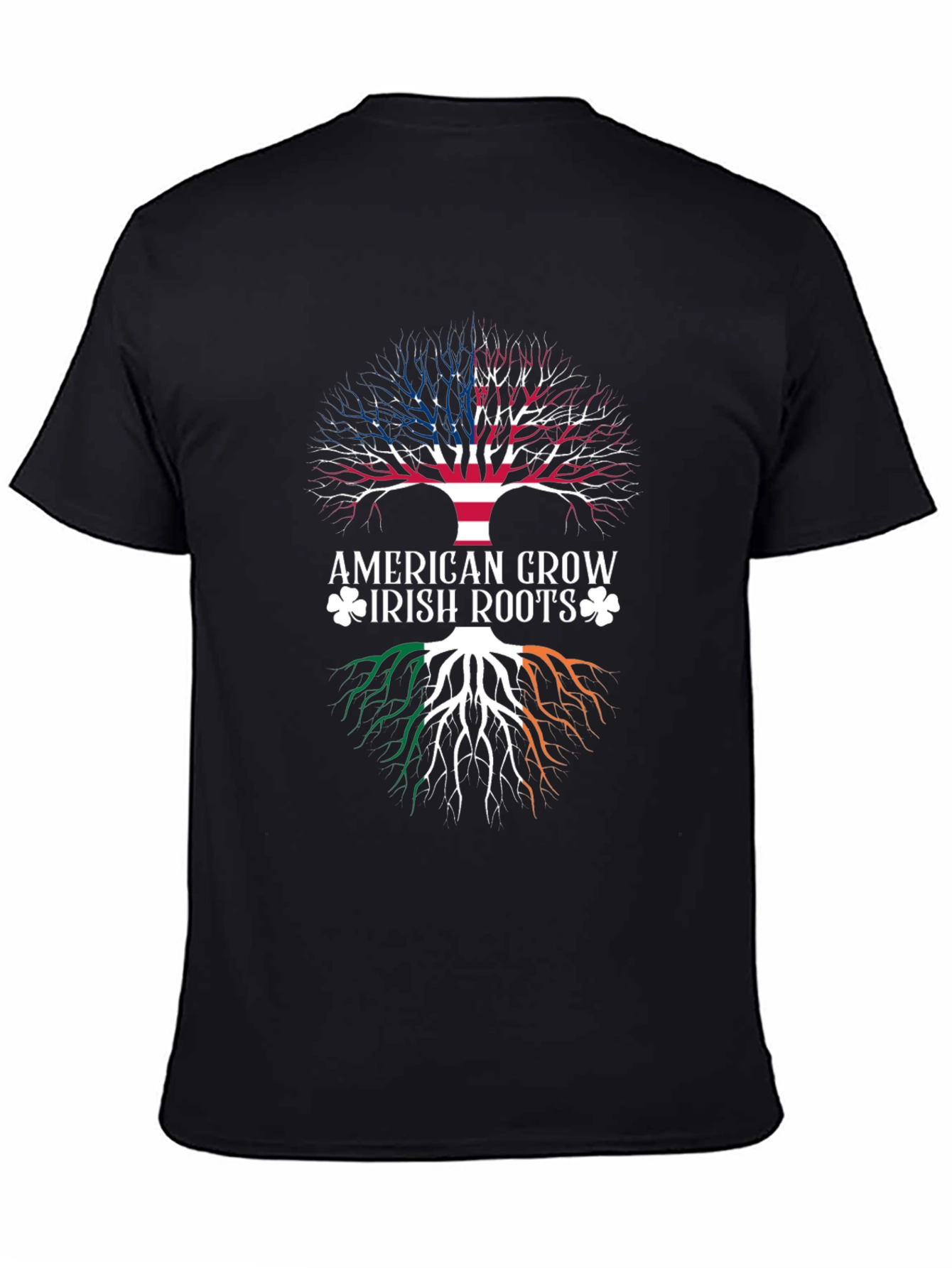 American Grown Irish Roots Graphic T-Shirt
