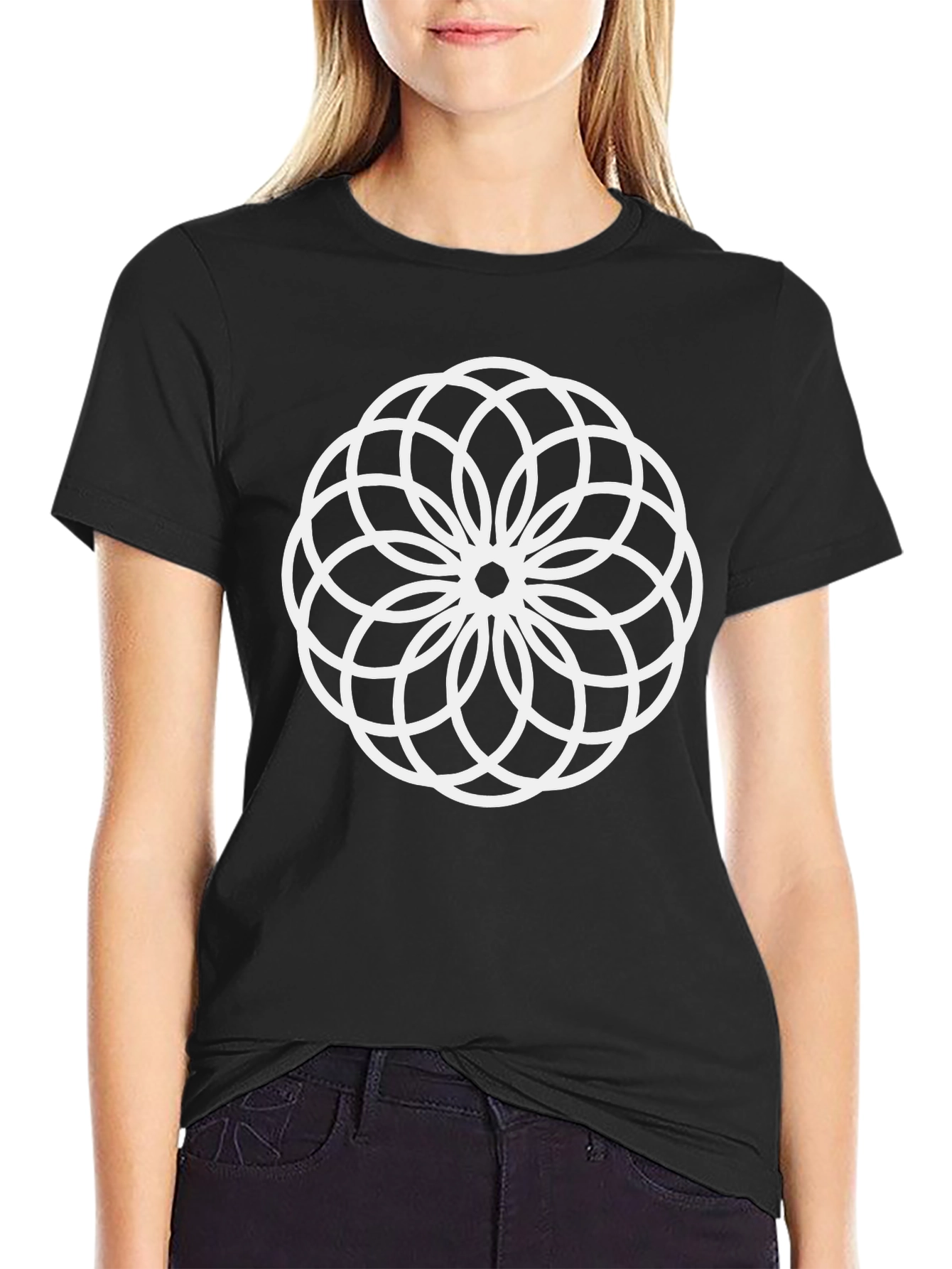 Geometric Circle T-Shirt - Modern Graphic Tee