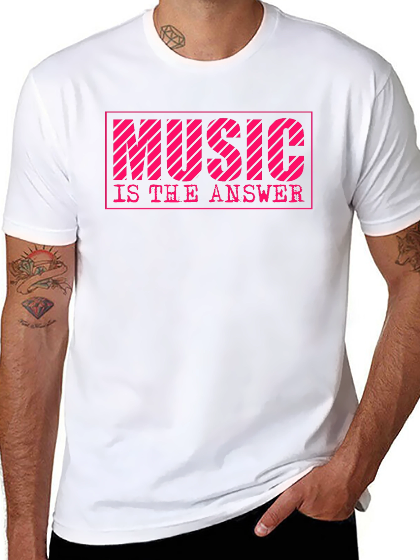 Music is the Answer Graphic T-Shirt