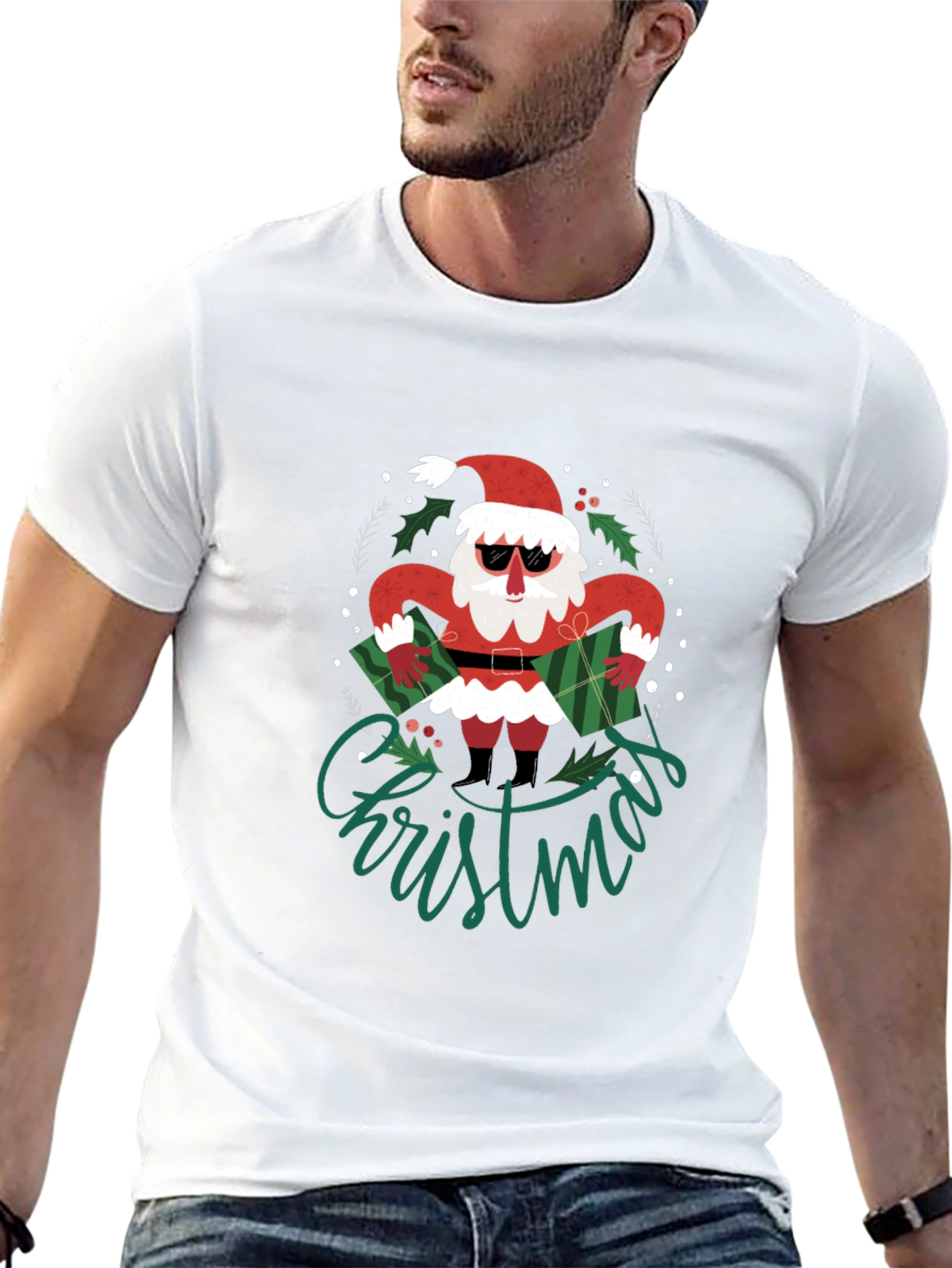 Cool Santa Christmas T-Shirt