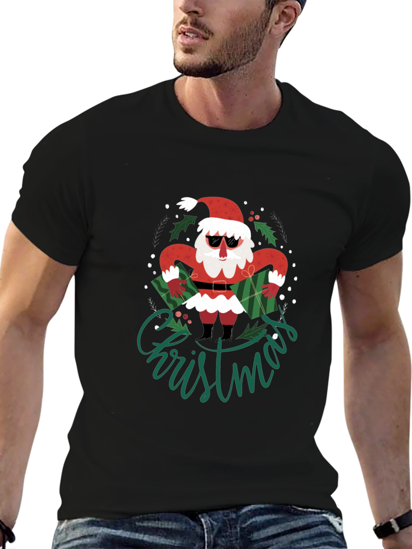 Cool Santa Christmas T-Shirt