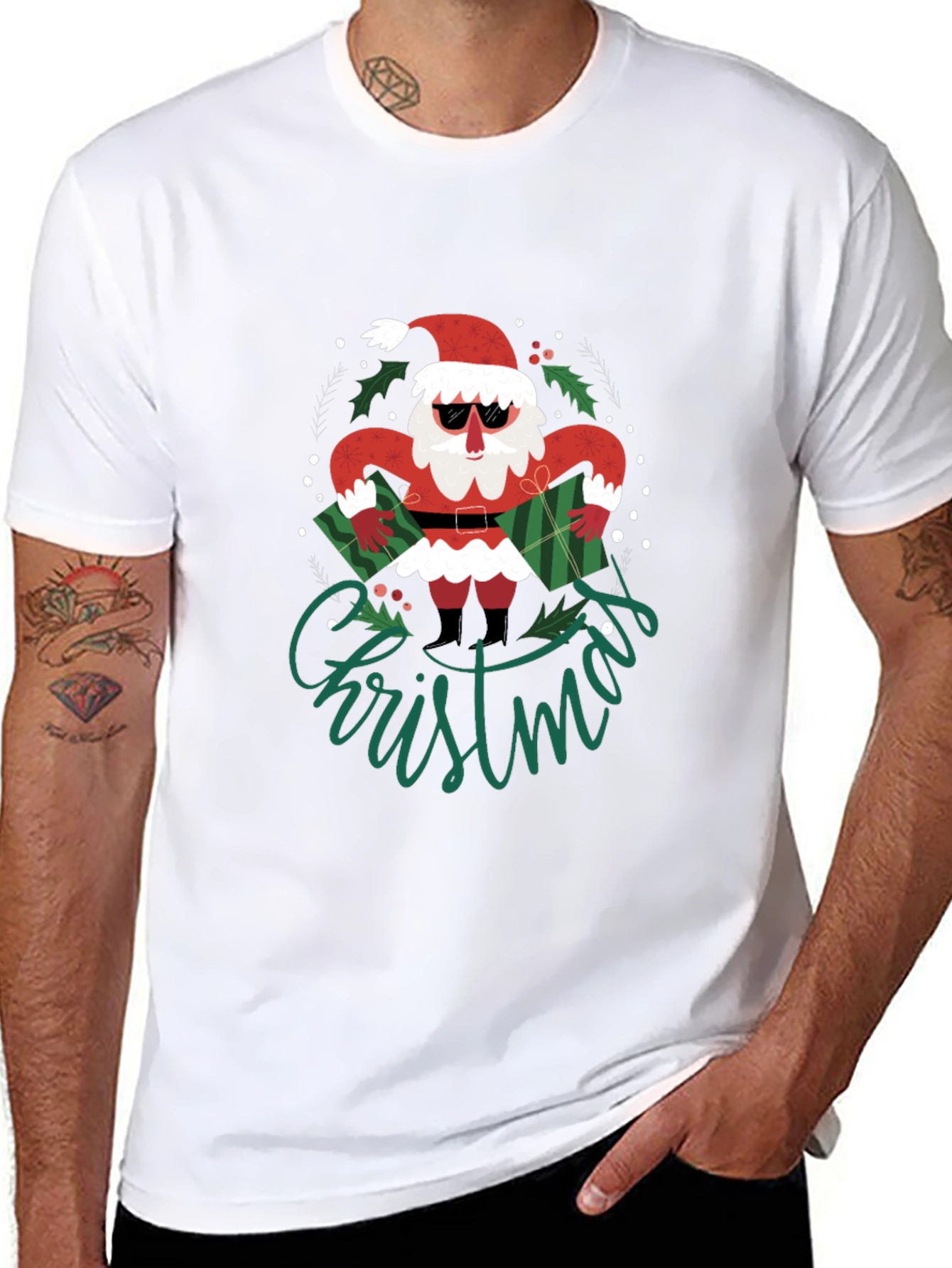 Cool Santa Christmas T-Shirt