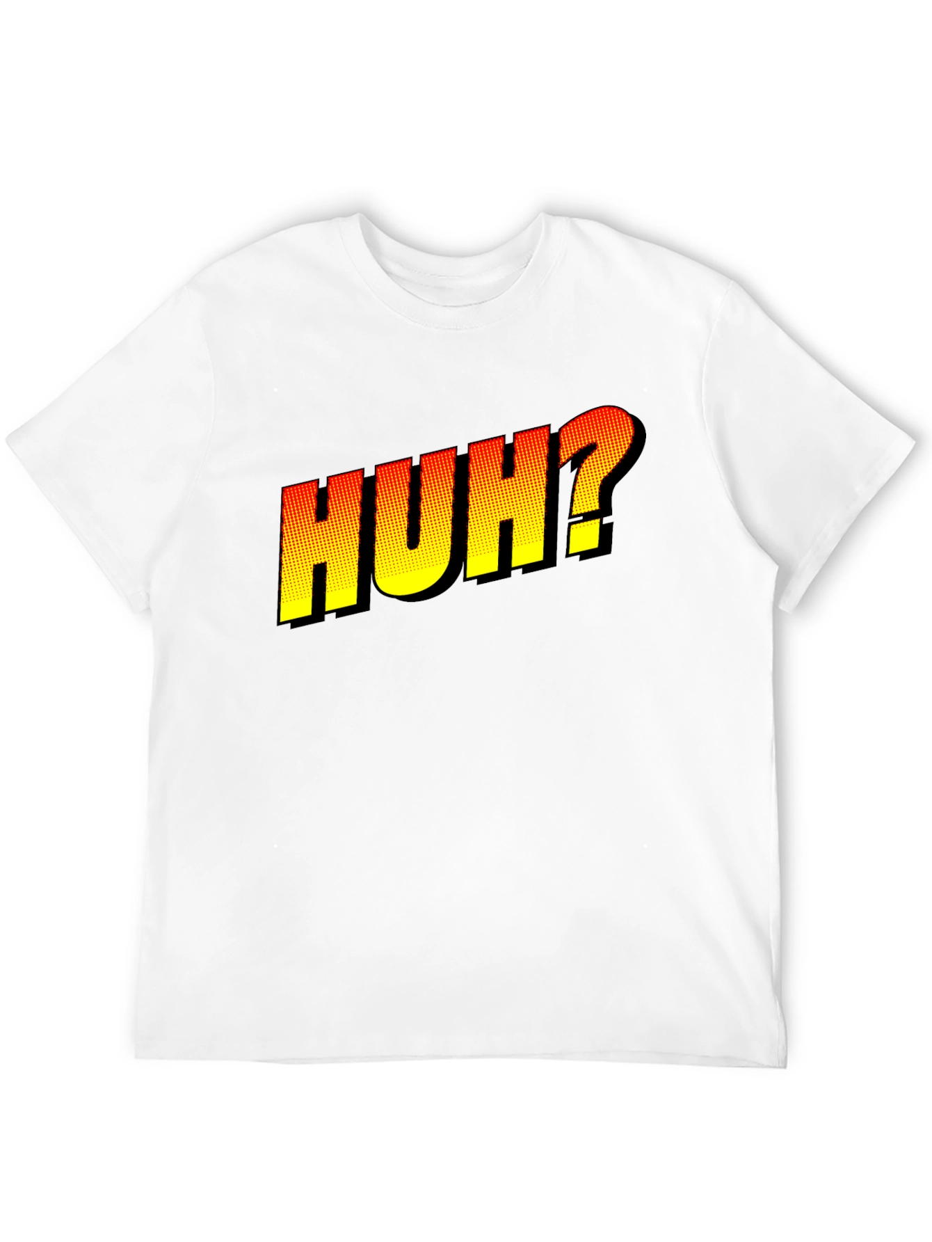 Huh? Graphic Novelty T-Shirt - Black