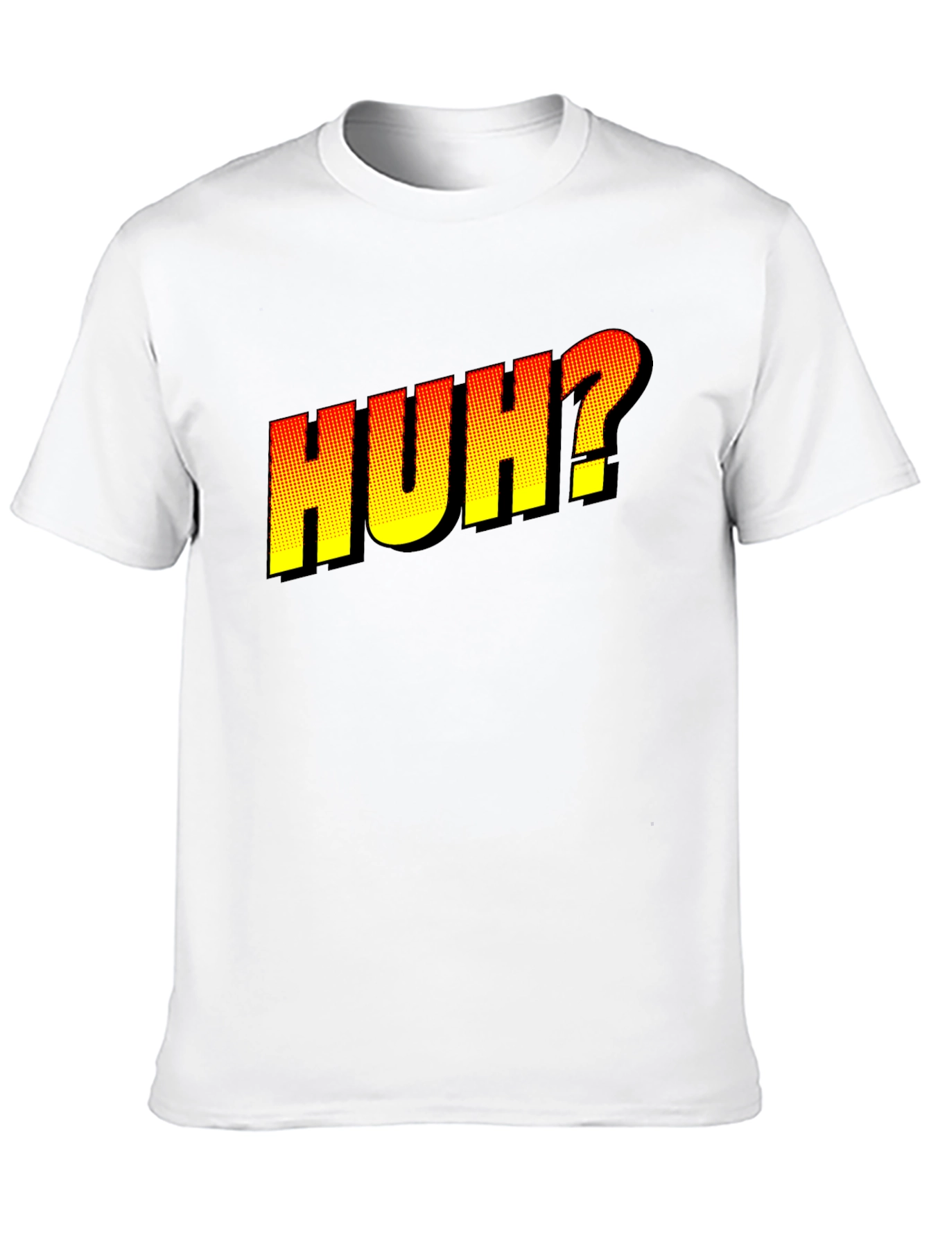 Huh? Graphic Novelty T-Shirt - Black