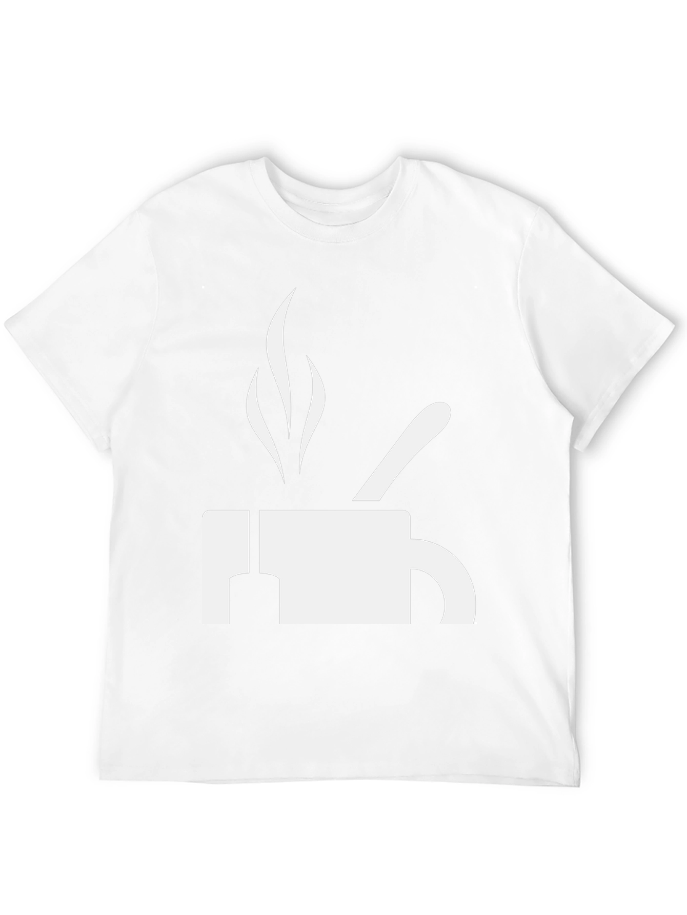Coffee T-Shirt - White Graphic on Black Cotton Tee