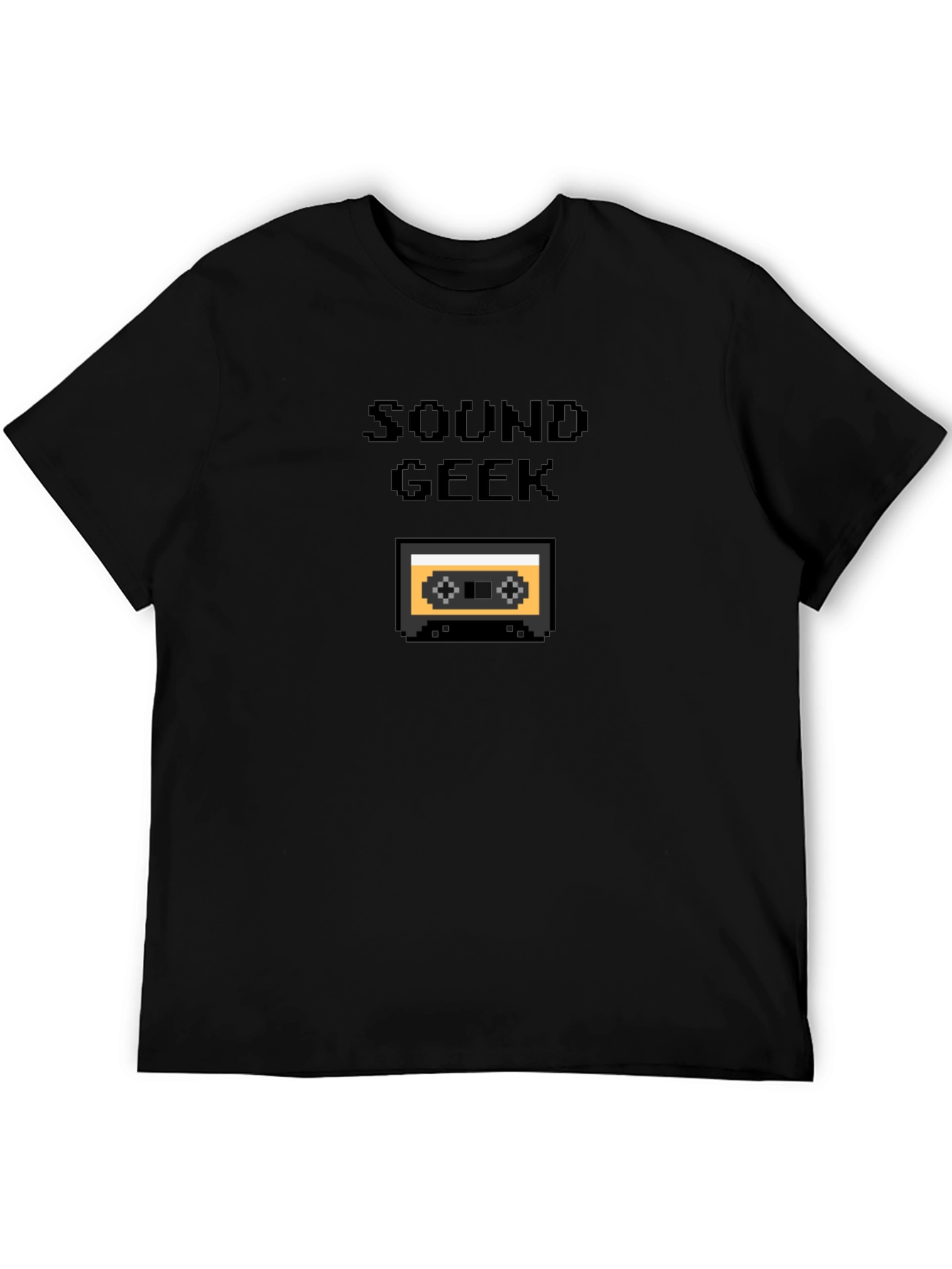 Sound Geek Pixelated Cassette Tape Graphic Tee