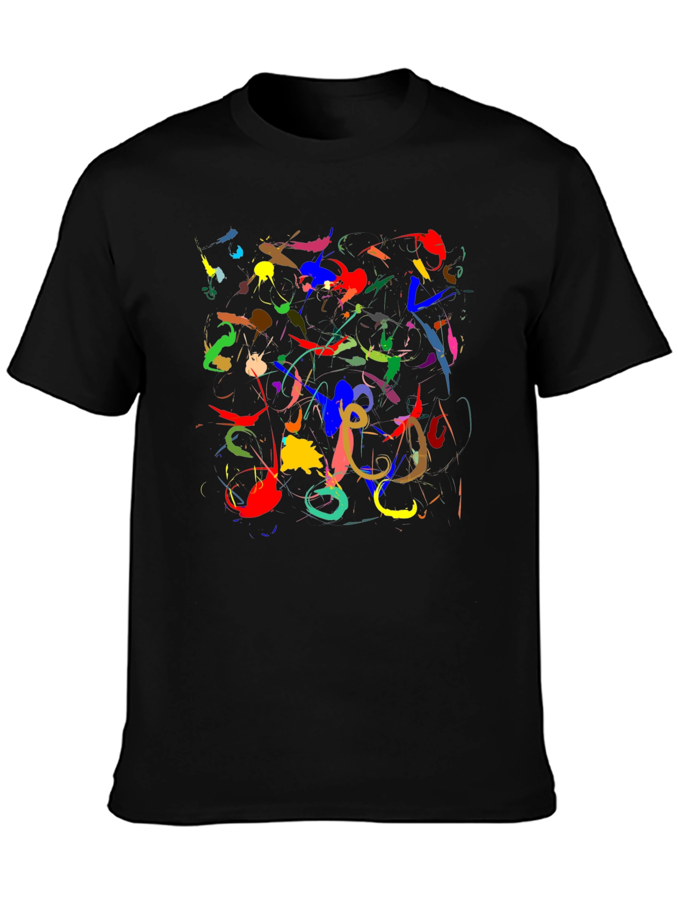 Abstract Art Black Tee