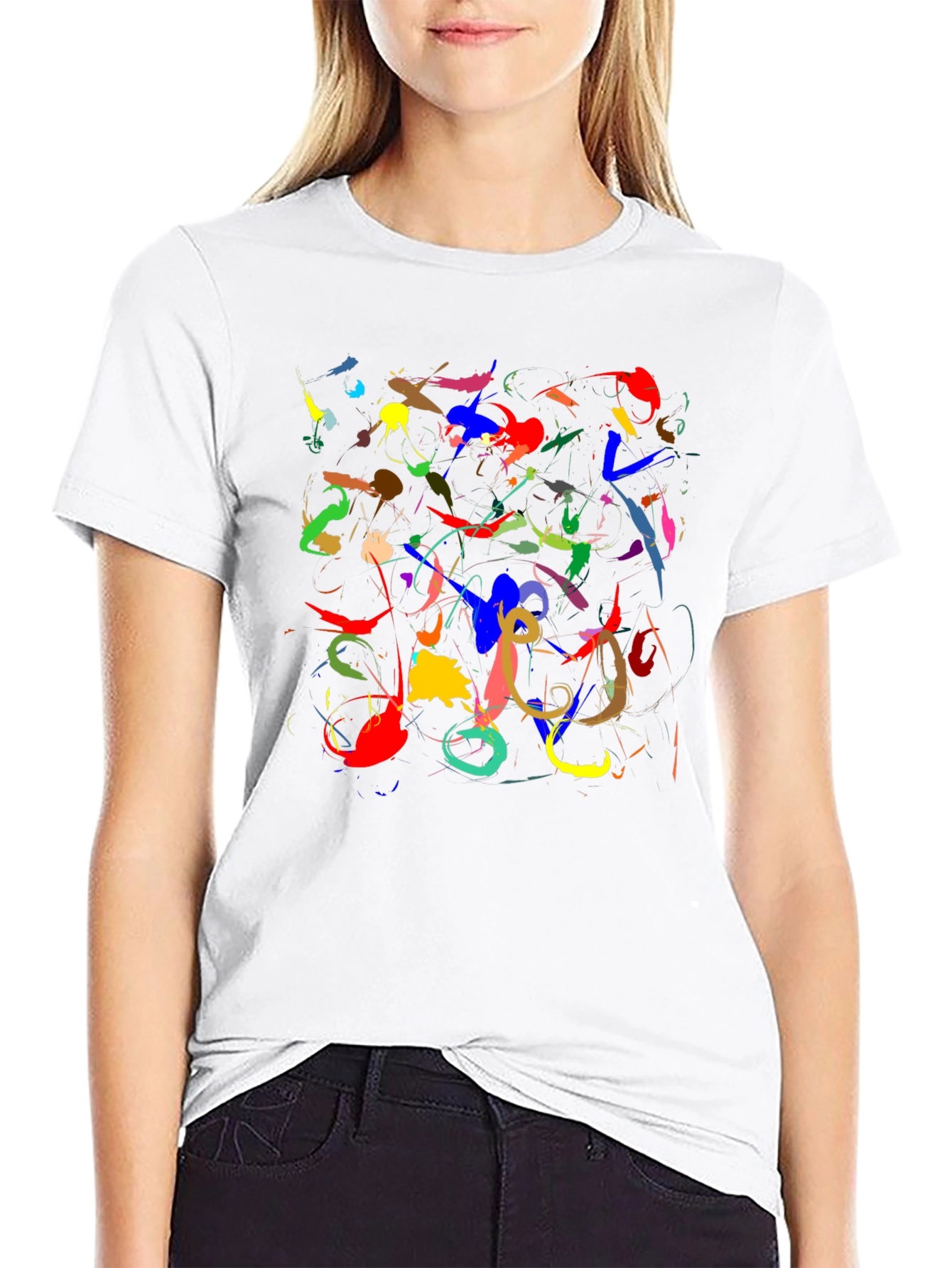 Abstract Art Black Tee