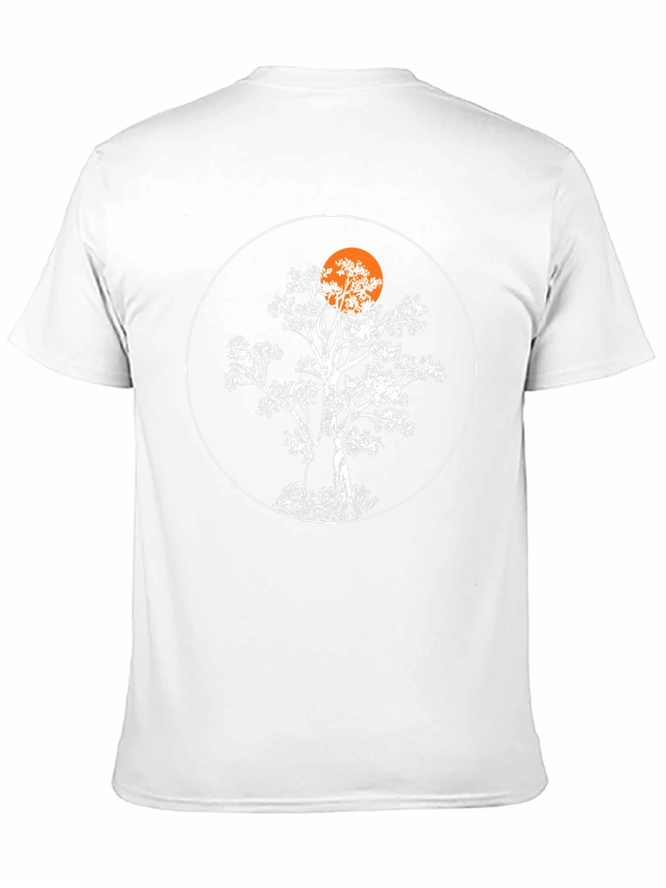 Tree Silhouette Graphic Black T-Shirt