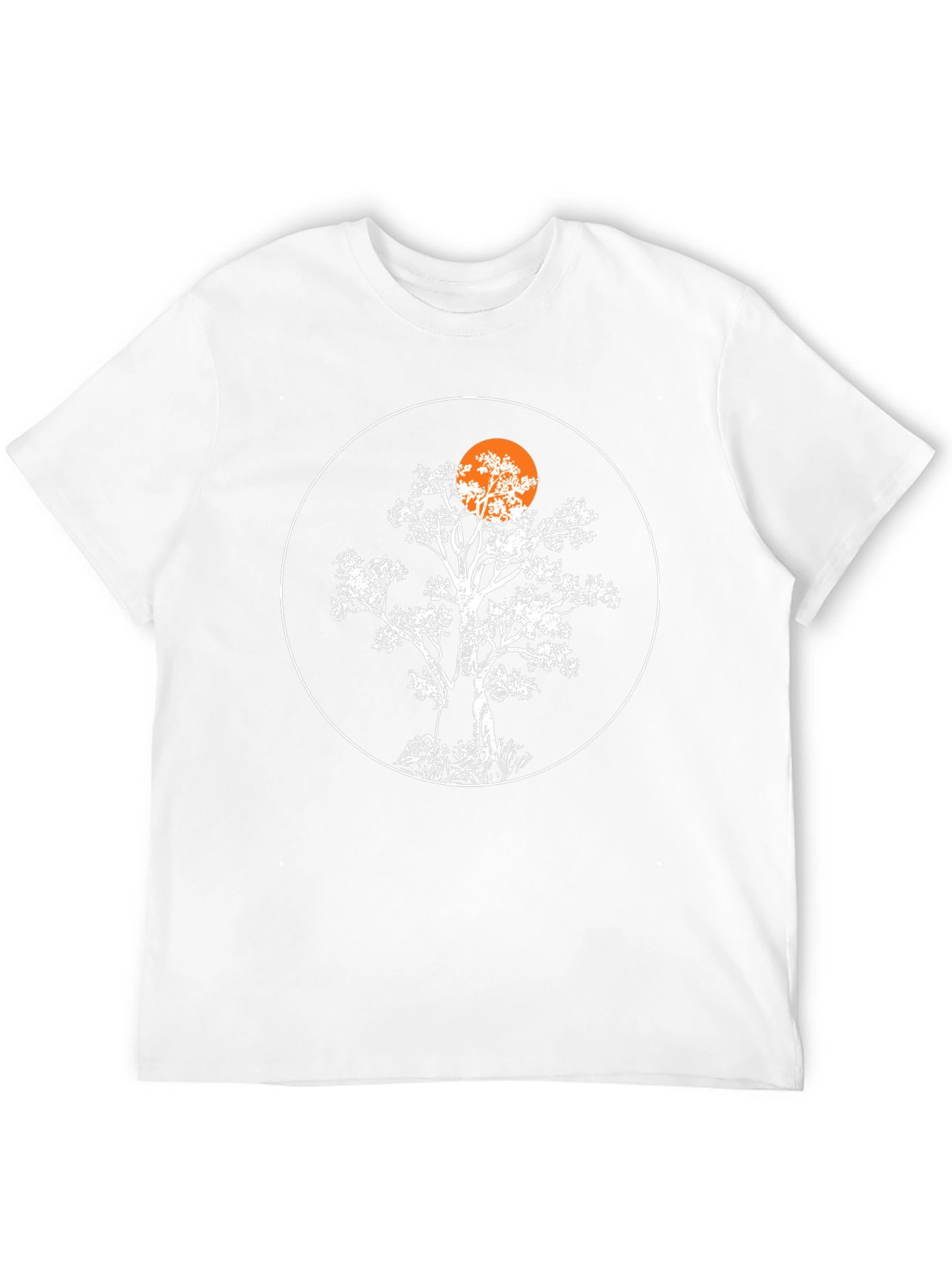 Tree Silhouette Graphic Black T-Shirt