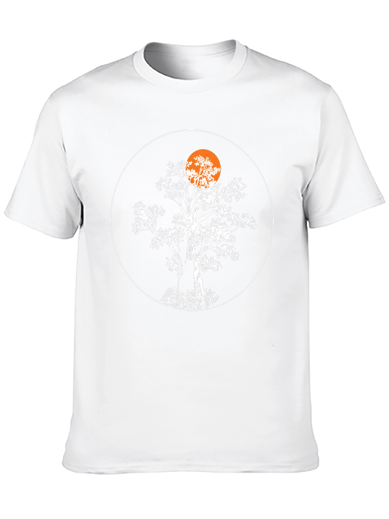 Tree Silhouette Graphic Black T-Shirt