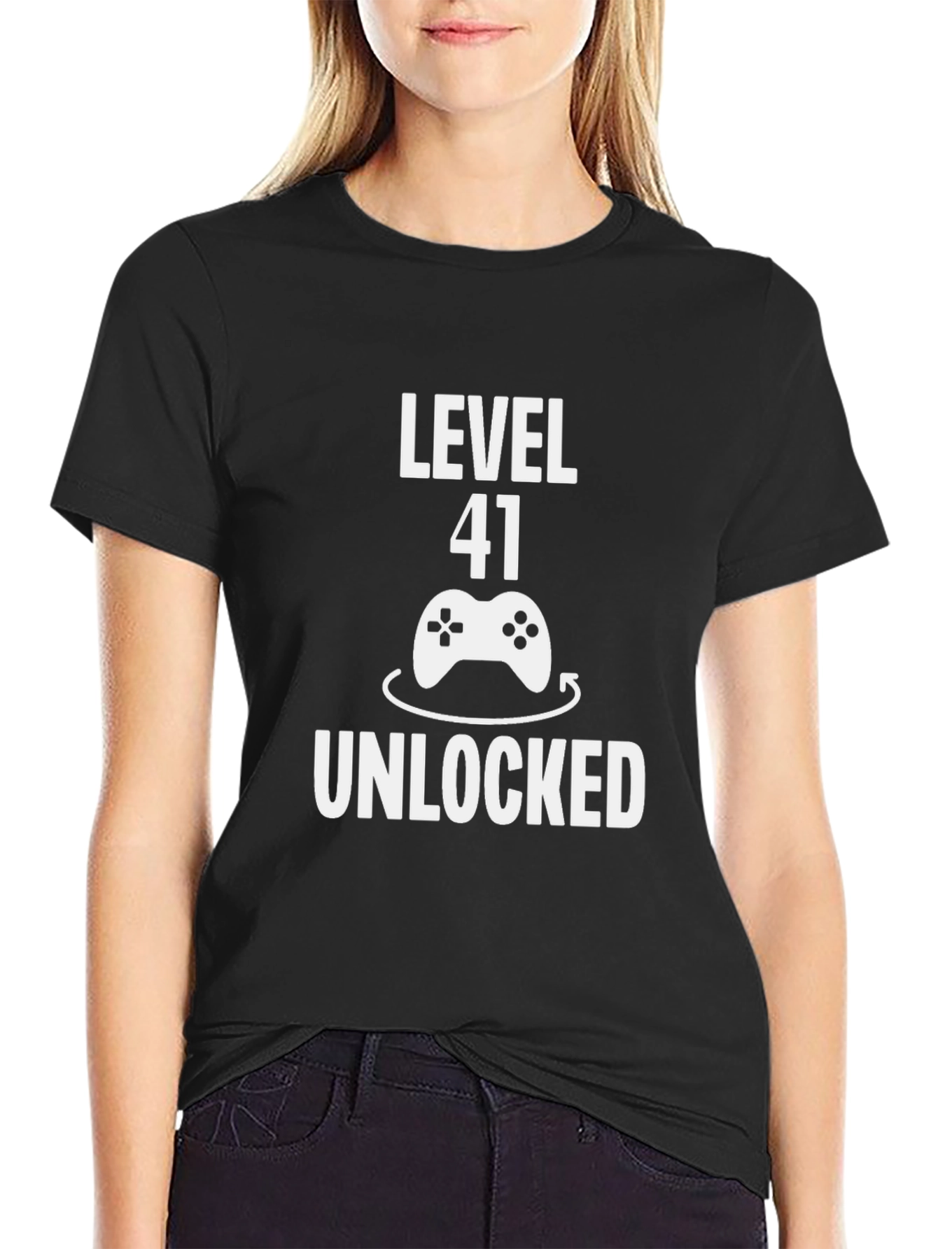 Level 41 Unlocked Gamer T-Shirt - Birthday Gift