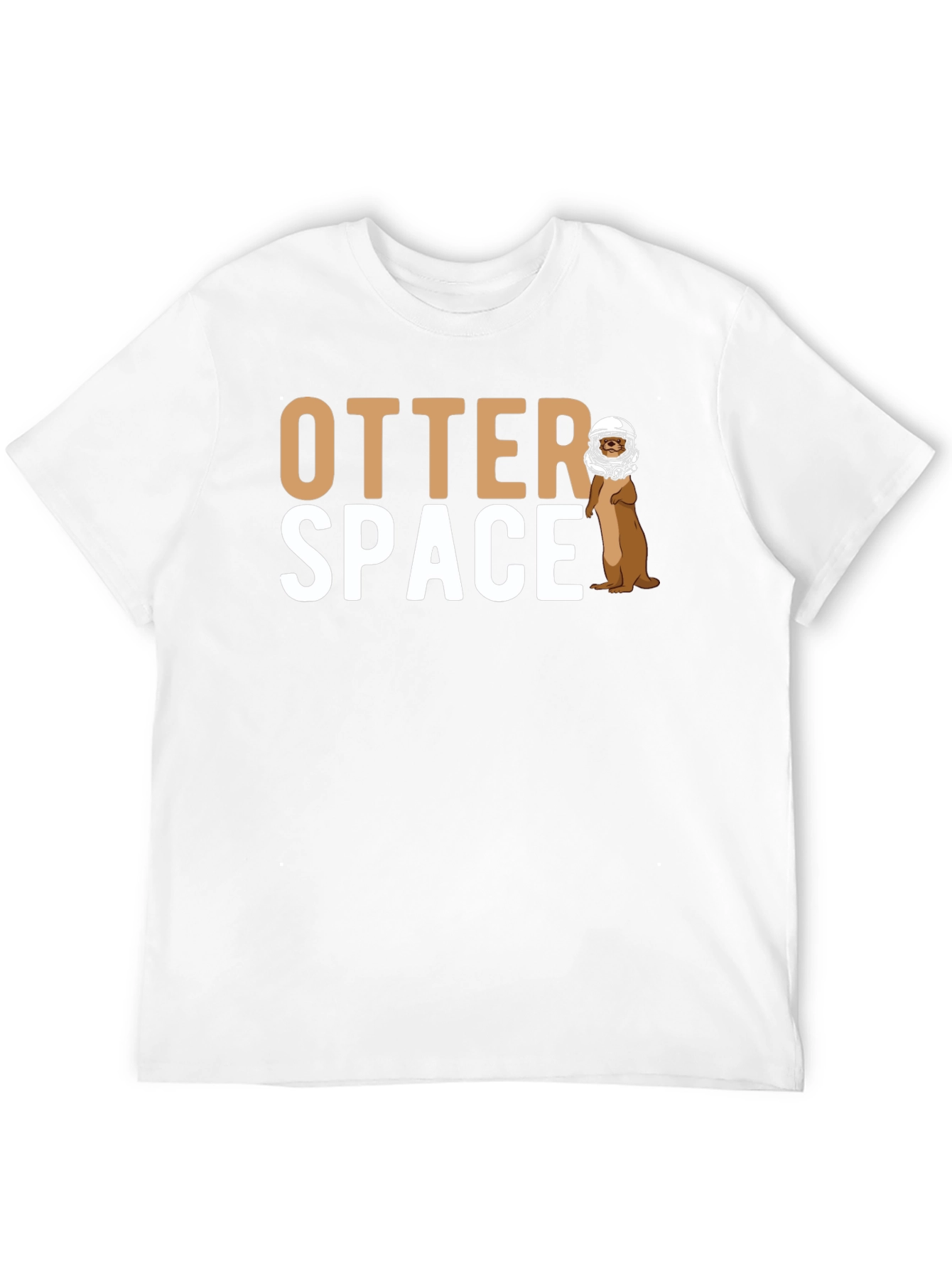 Otter Space Graphic T-Shirt - Novelty Astronaut Otter Tee