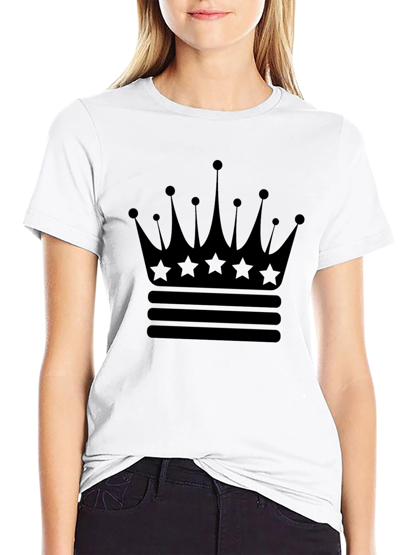 Crown Graphic Black T-Shirt