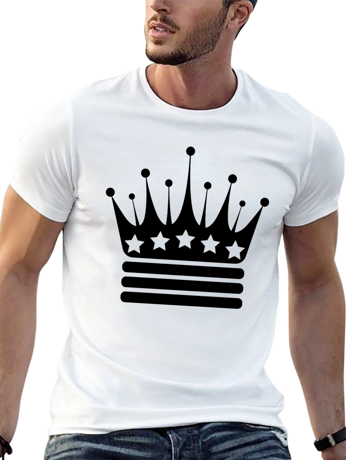 Crown Graphic Black T-Shirt