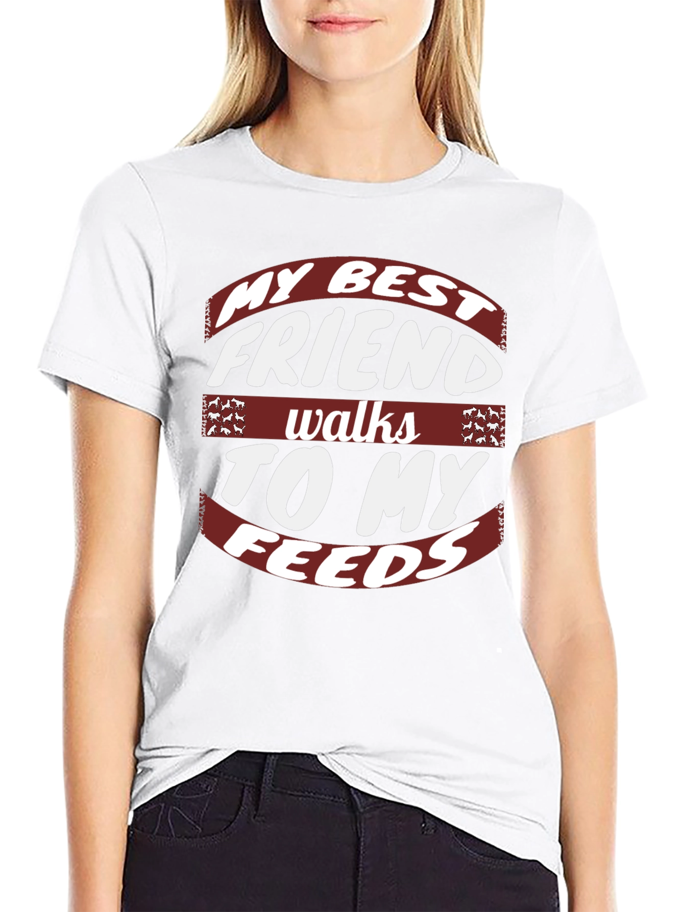 My Best Friend Walks To My Feeds Graphic Tee