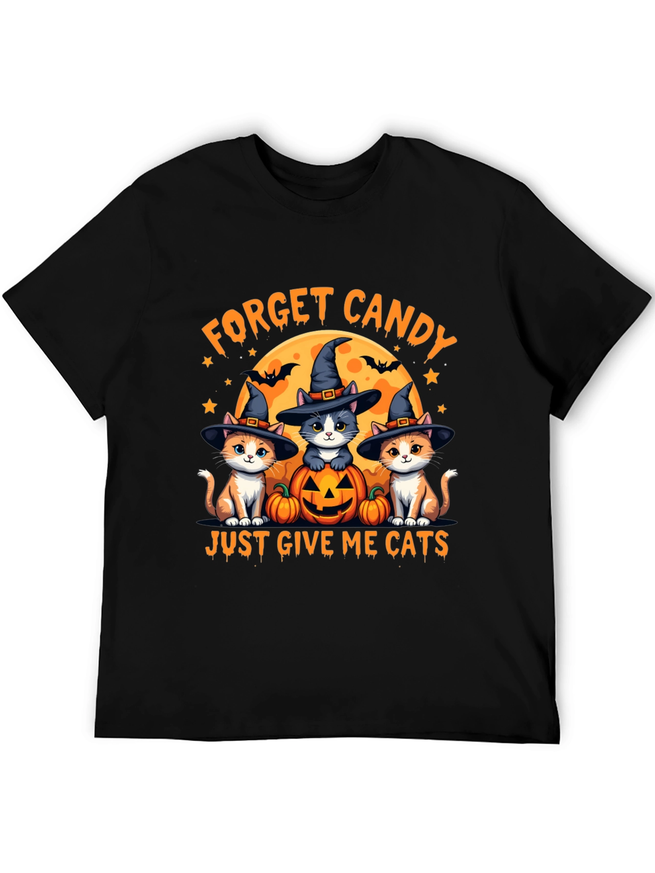 Forget Candy Give Me Cats Halloween T-Shirt