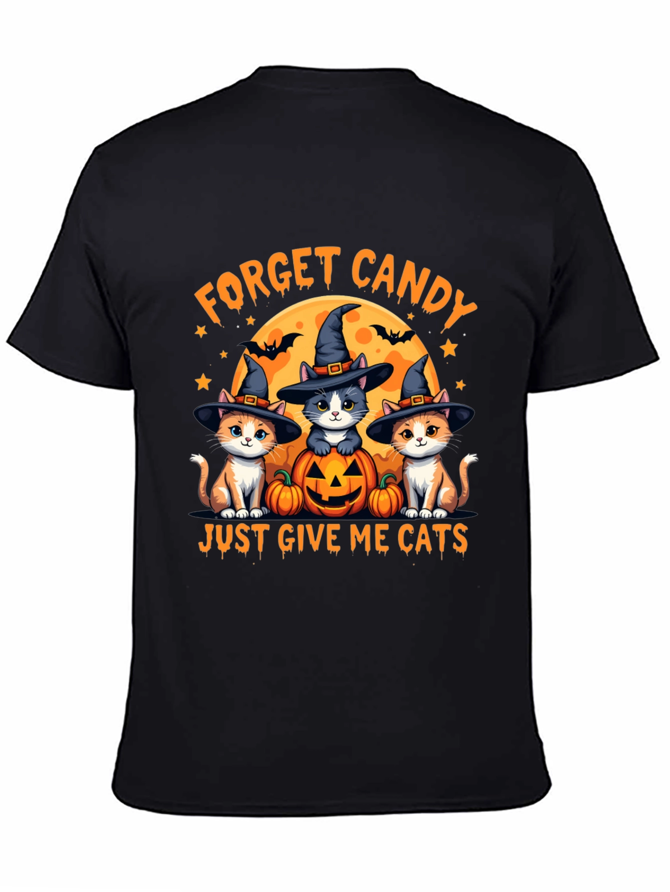 Forget Candy Give Me Cats Halloween T-Shirt